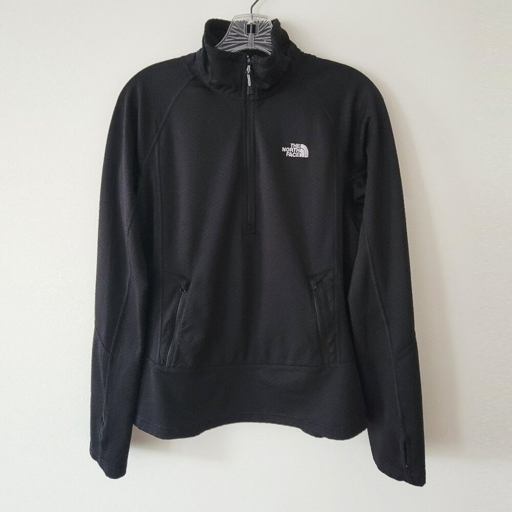 Womens The North Face Half Zip Black Pullover - Size M